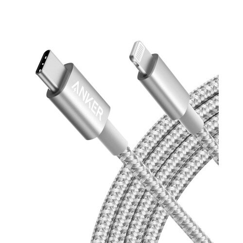 Anker 331 USB-C to Lightning Cable - 10ft - Silver