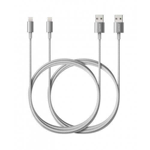 Anker 6ft Premium Nylon Lightning Cable - Silver