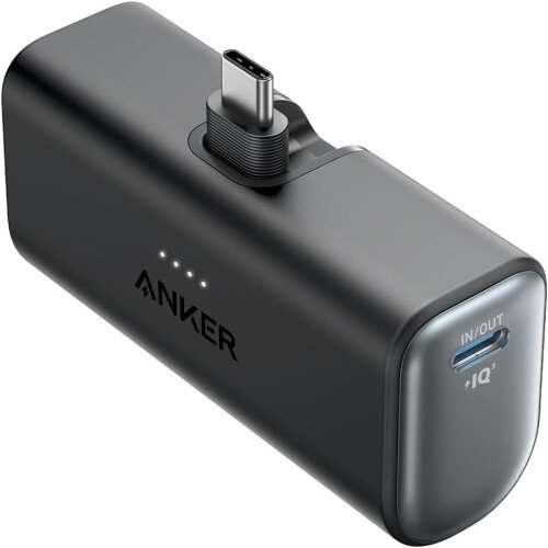 Anker Nano Power Bank (22.5W, Built-In USB-C Connector) - Black Stone