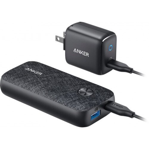Anker PowerCore Metro Power Bank With 10000 PD Bundle Wall Charger
