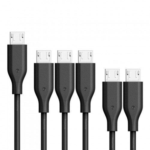 Anker PowerLine 1ft + 3ft + 6ft Micro USB Cables