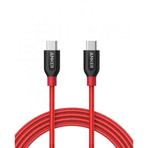 Anker PowerLine+ 6ft C to C 2.0 cable - Red