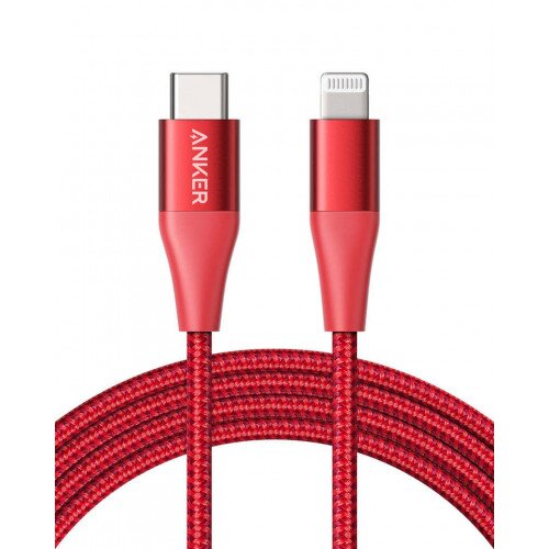 Anker PowerLine+ II USB-C to Lightning USB Cable - Red