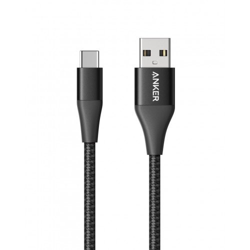 Anker Powerline+ II USB-C to USB-A 2.0 Cable - 3ft - Black