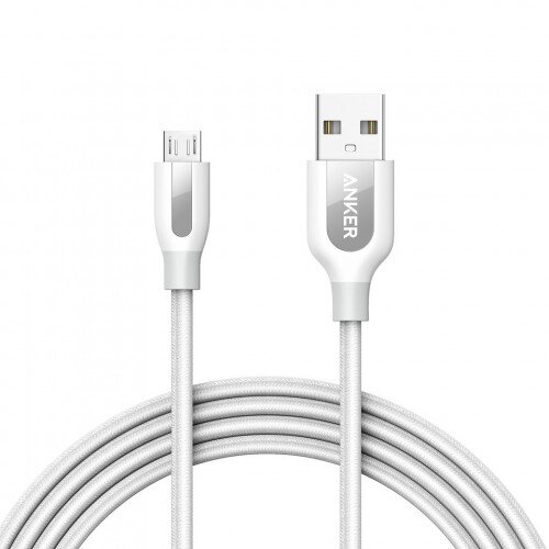 Anker PowerLine+ Micro USB Premium Durable Cable - 6ft - White
