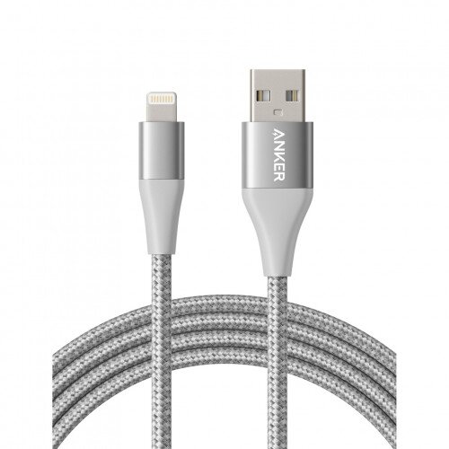 Anker PowerLine+ Ultra-Durable Lightning Cable - 6ft - Silver