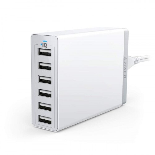 Anker PowerPort 6 Wall Charger - White