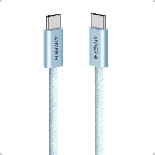 Anker Zolo USB C to USB C 240W Braided Fast Charging Cable - 3ft - Blue