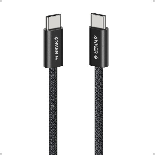 Anker Zolo USB C to USB C 240W Braided Fast Charging Cable - 3ft - Black