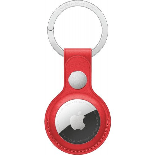 Apple AirTag Leather Key Ring - Product Red