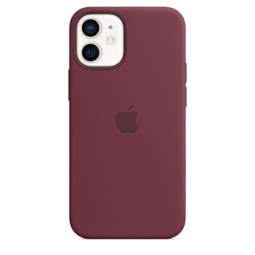 Apple iPhone 12 Mini Silicone Case with MagSafe - Plum