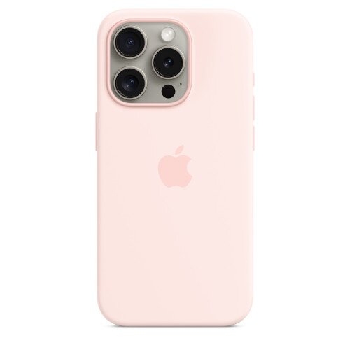 Apple iPhone 15 Pro Silicone Case With MagSafe - Light Pink