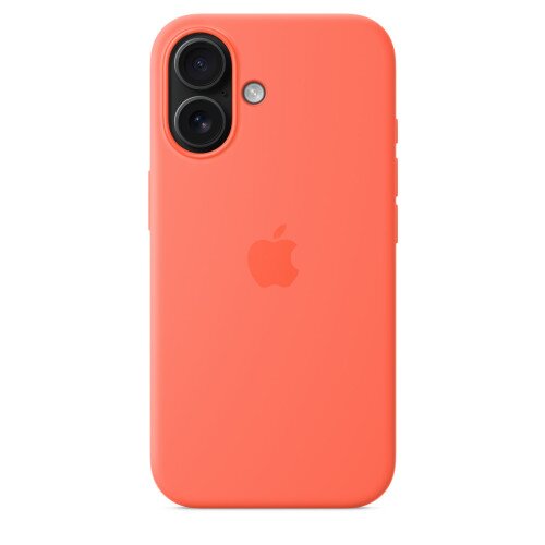 Apple iPhone 16 Silicone Case with MagSafe - Tangerine