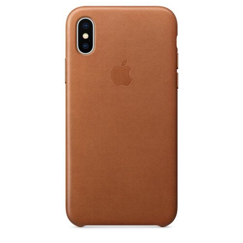 Apple iPhone X Leather Case - Saddle Brown