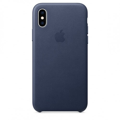 Apple iPhone XS Leather Case - Midnight Blue
