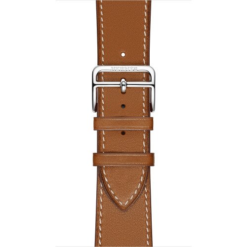Apple Watch Hermes Leather Single Tour Band- 42mm - Fauve Barenia