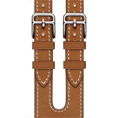 Apple Watch Hermes Leather Double Buckle Cuff
