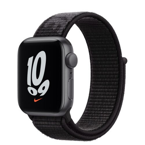 Apple Watch Nike SE Space Gray Aluminum Case with Nike Sport Loop - Black - 40mm