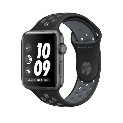 Apple Watch Nike+ Series 2 - 42mm - Space Gray Aluminum Case - with Black/Cool Gray Nike Sport Band