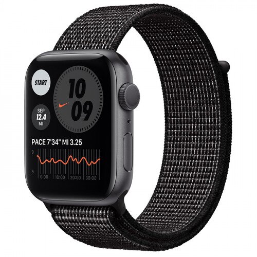 Apple Watch Nike Series 6 Space Gray Aluminum Case with Nike Sport Loop - 44mm - Black