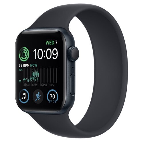 Apple Watch SE (2nd Gen) Midnight Aluminum Case with Solo Loop - Midnight - 44mm - Size-1