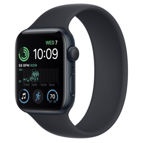 Apple Watch SE (2nd Gen) Midnight Aluminum Case with Solo Loop - Midnight - 44mm - Size-11