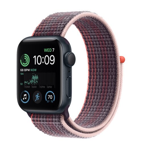 Apple Watch SE (2nd Gen) Midnight Aluminum Case with Sport Loop