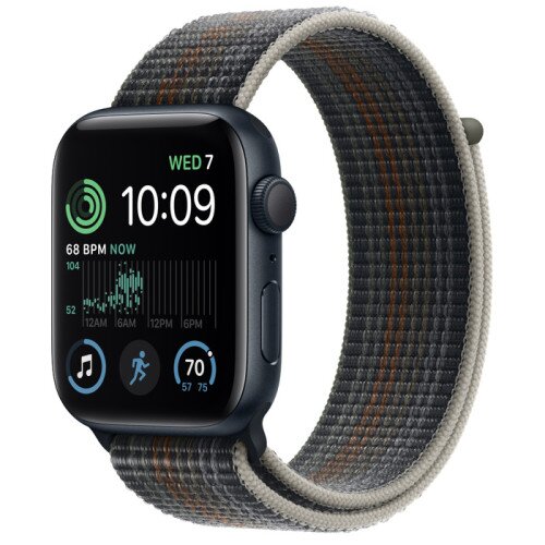 Apple Watch SE (2nd Gen) Midnight Aluminum Case with Sport Loop - Midnight - 44mm - Size-1
