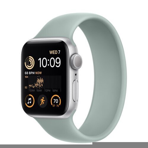 Apple Watch SE (2nd Gen) Silver Aluminum Case with Solo Loop - Succulent - 40mm - Size-1