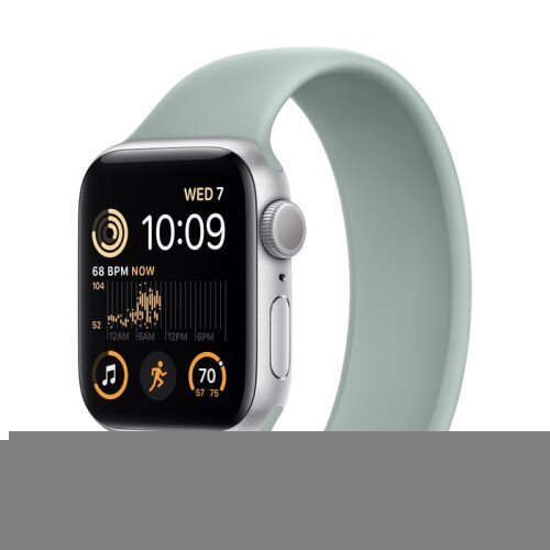 Apple Watch SE (2nd Gen) Silver Aluminum Case with Solo Loop - Succulent - 40mm - Size-2