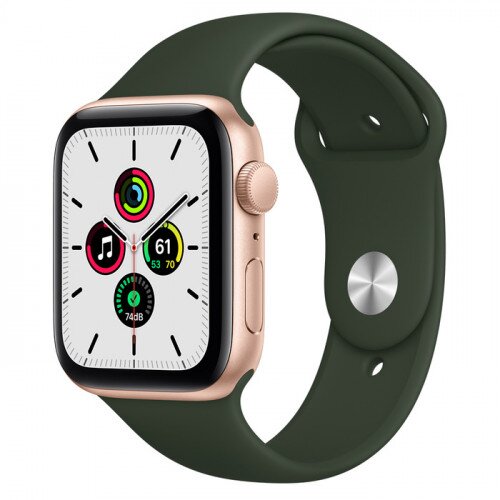 Apple Watch SE Gold Aluminum Case with Sport Band - 44mm - Cyprus Green