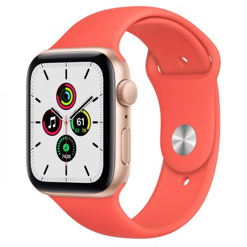 Apple Watch SE Gold Aluminum Case with Sport Band - 44mm - Pink Citrus