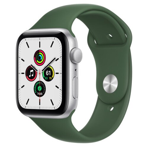 Apple Watch SE Silver Aluminum Case with Sport Band - Clover - 44mm