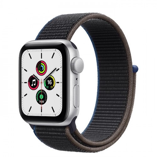Apple Watch SE Silver Aluminum Case with Sport Loop