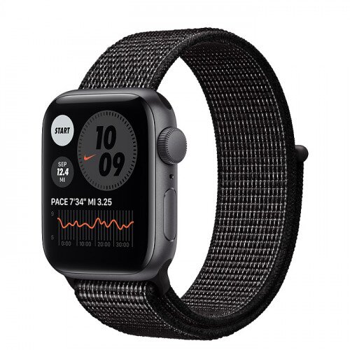 Apple Watch SE Space Gray Aluminum Case with Nike Sport Loop - 40mm - Black