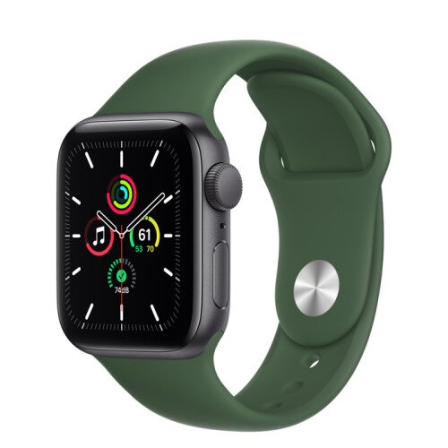 Apple Watch SE Space Gray Aluminum Case with Sport Band - Regular - 40mm - Clover