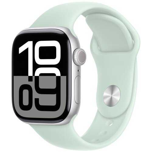 Apple Watch Series 10 - 42mm - M/L - Silver Aluminum Case - Aquamarine