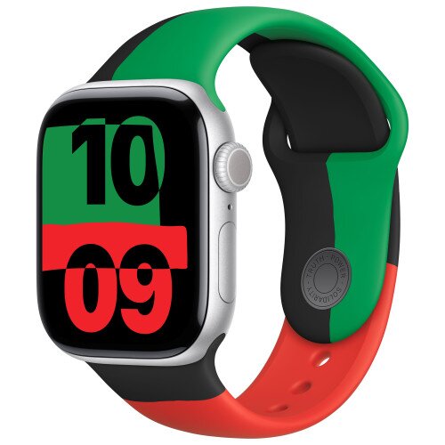 Apple Watch Series 10 - 42mm - M/L - Silver Aluminum Case - Black Unity