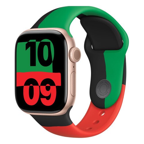 Apple Watch Series 10 - 42mm - S/M - Rose Gold Aluminum Case - Black Unity