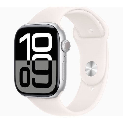 Apple Watch Series 10 - 46mm - M/L - Silver Aluminum Case - Light Blush