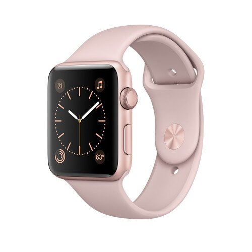 Apple Watch Series 1 - 42mm - Rose Gold Aluminum Case - with Pink Sand Sport Band