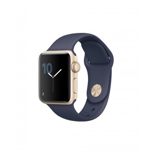 Apple Watch Series 1 - 38mm - Gold Aluminum Case - with Midnight Blue Sport Band