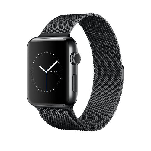 Apple Watch Series 2 - 42mm - Space Black Stainless Steel Case - with Space Black Milanese Loop