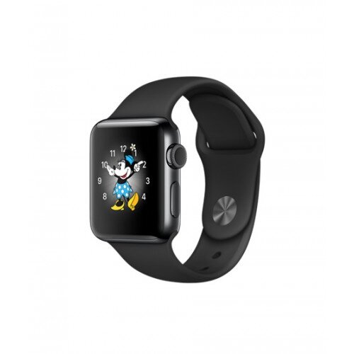 Apple Watch Series 2 - 38mm - Space Black Stainless Steel Case - with Black Sport Band