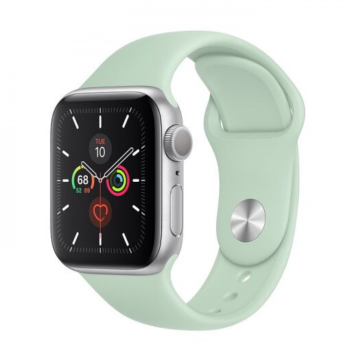 Apple Watch Series 5 with Beryl Sport Band - Silver Aluminum Case - 44mm