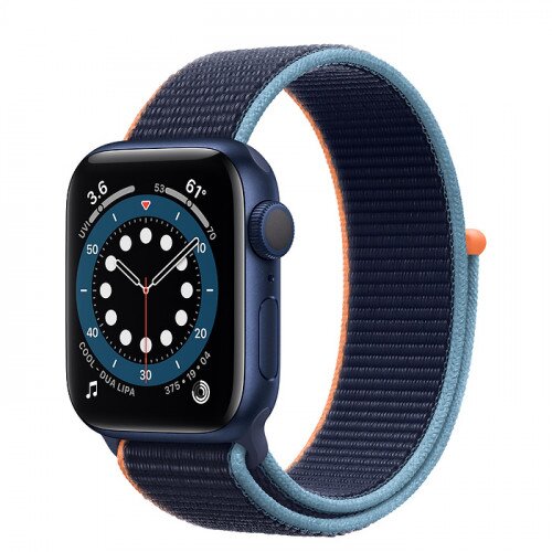 Apple Watch Series 6 Blue Aluminum Case with Sport Loop