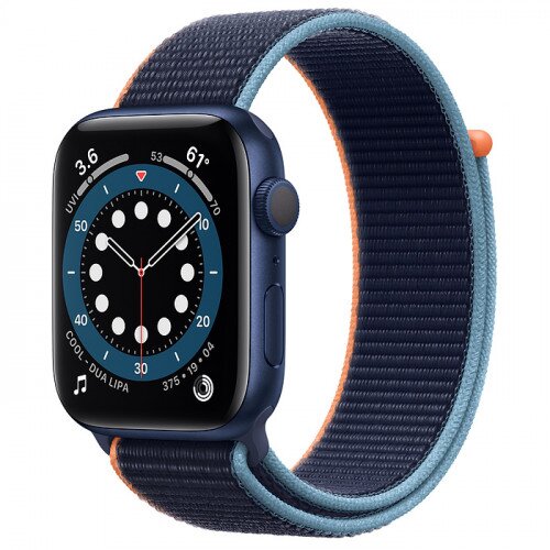 Apple Watch Series 6 Blue Aluminum Case with Sport Loop - 44mm - Deep Navy