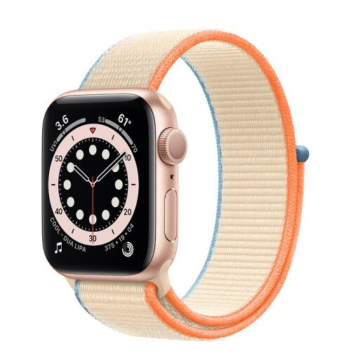 Apple Watch Series 6 Gold Aluminum Case with Sport Loop