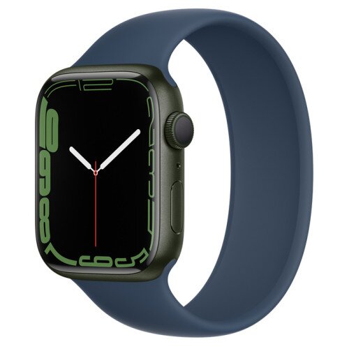 Apple Watch Series 7 Green Aluminum Case with Solo Loop - Abyss Blue - 45mm - 7