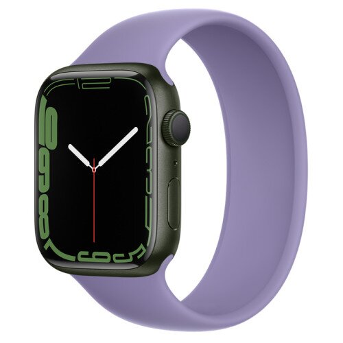 Apple Watch Series 7 Green Aluminum Case with Solo Loop - English Lavender - 45mm - 12